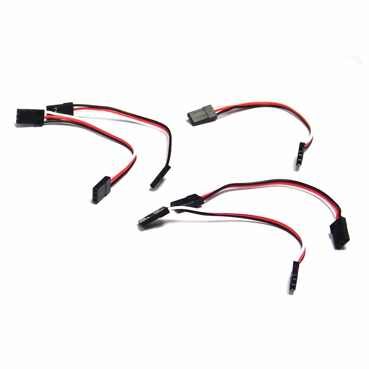 5x 100mm Servo Extension Lead Wire Cable MALE TO MALE KK MK MWC Flight Control - UK Seller