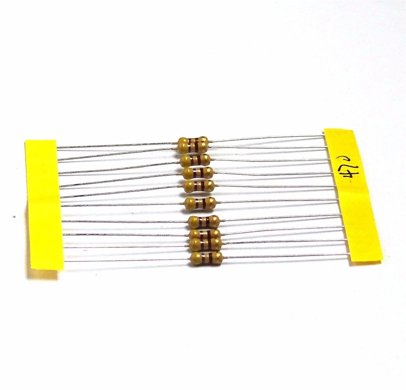 10pcs Resistors 470 Ohms 1/4W 0.25W 5% Carbon Film - UK Seller