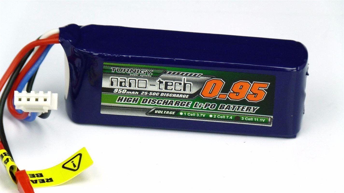 Turnigy Nano-Tech 950mah 3S 25-50C Lipo Battery Pack - UK Seller NP