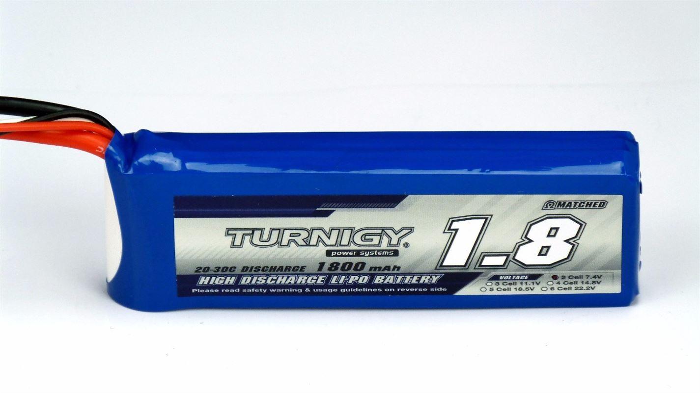 Turnigy 1800mAh 2S 20C Lipo Battery Pack (9169) - UK Seller NP