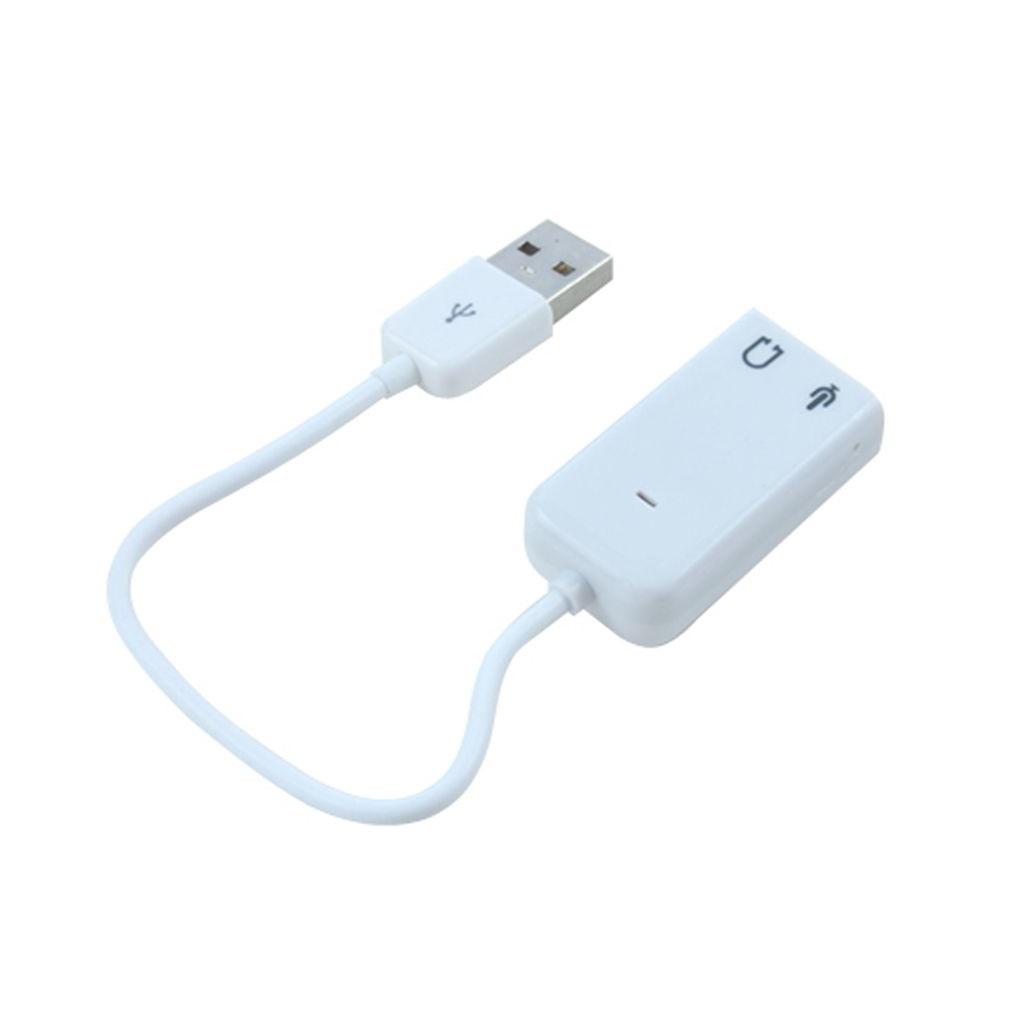 USB Virtual 7.1 Channel Audio Sound Card USB 2.0 3D for PC Win XP Vista 7 Mac - UK Seller