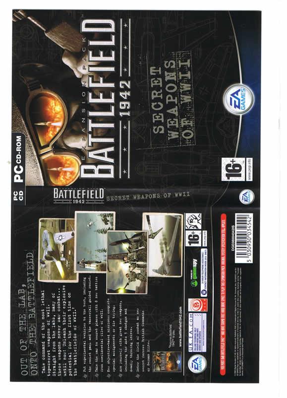 Battlefield 1942 Secret Weapon (PC) - UK Seller