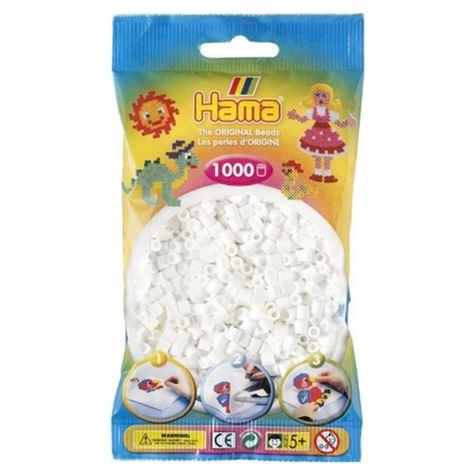 Bag of 1000 hama beads white