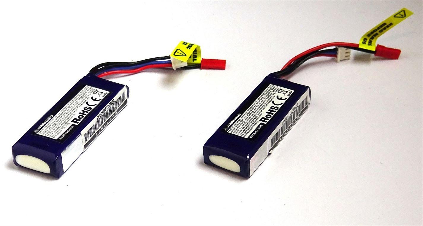 Twin Pack Turnigy Nano-Tech 950mah 2S 25-50C Lipo Battery Pack - UK Seller