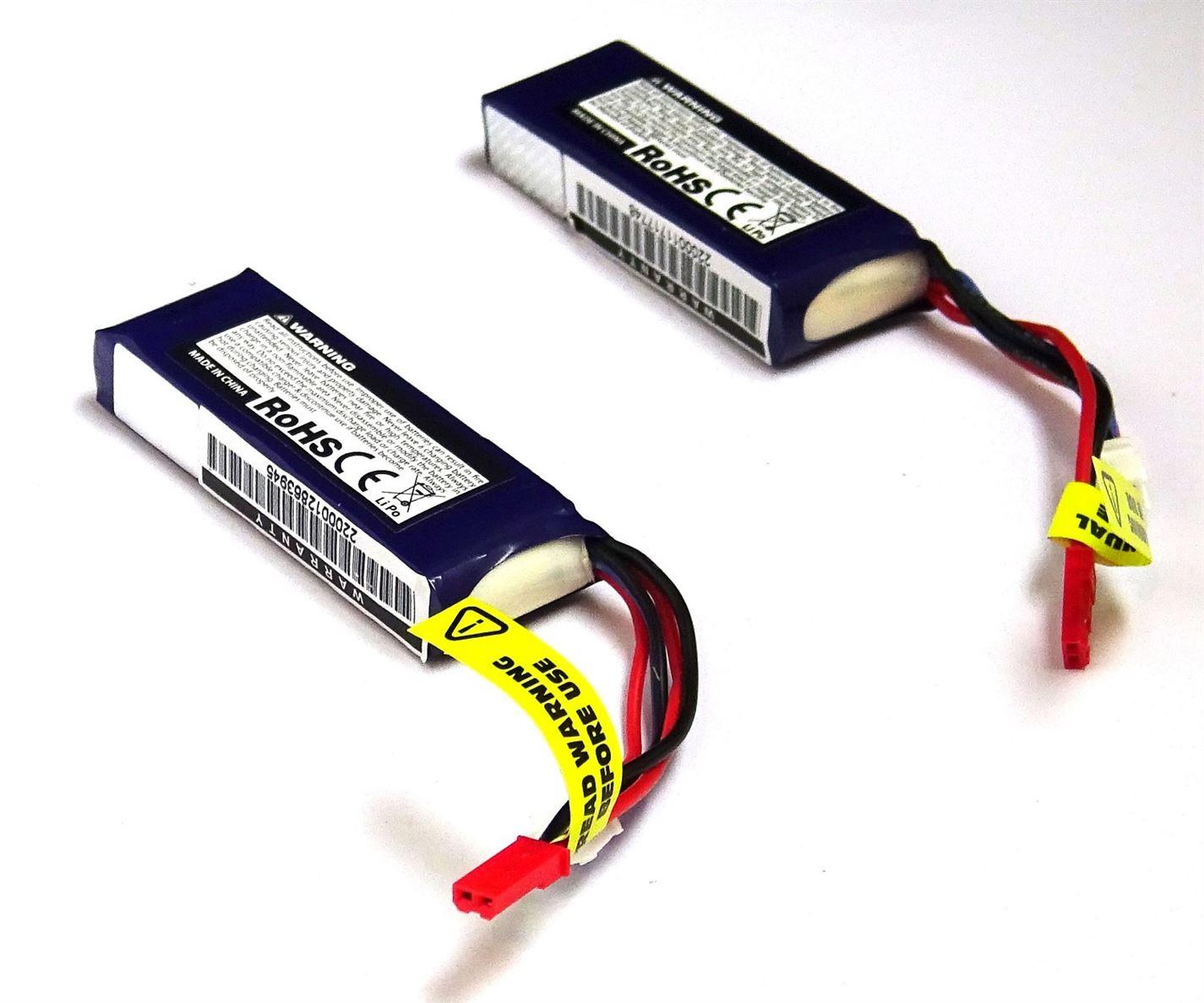 Twin Pack Turnigy Nano-Tech 950mah 2S 25-50C Lipo Battery Pack - UK Seller