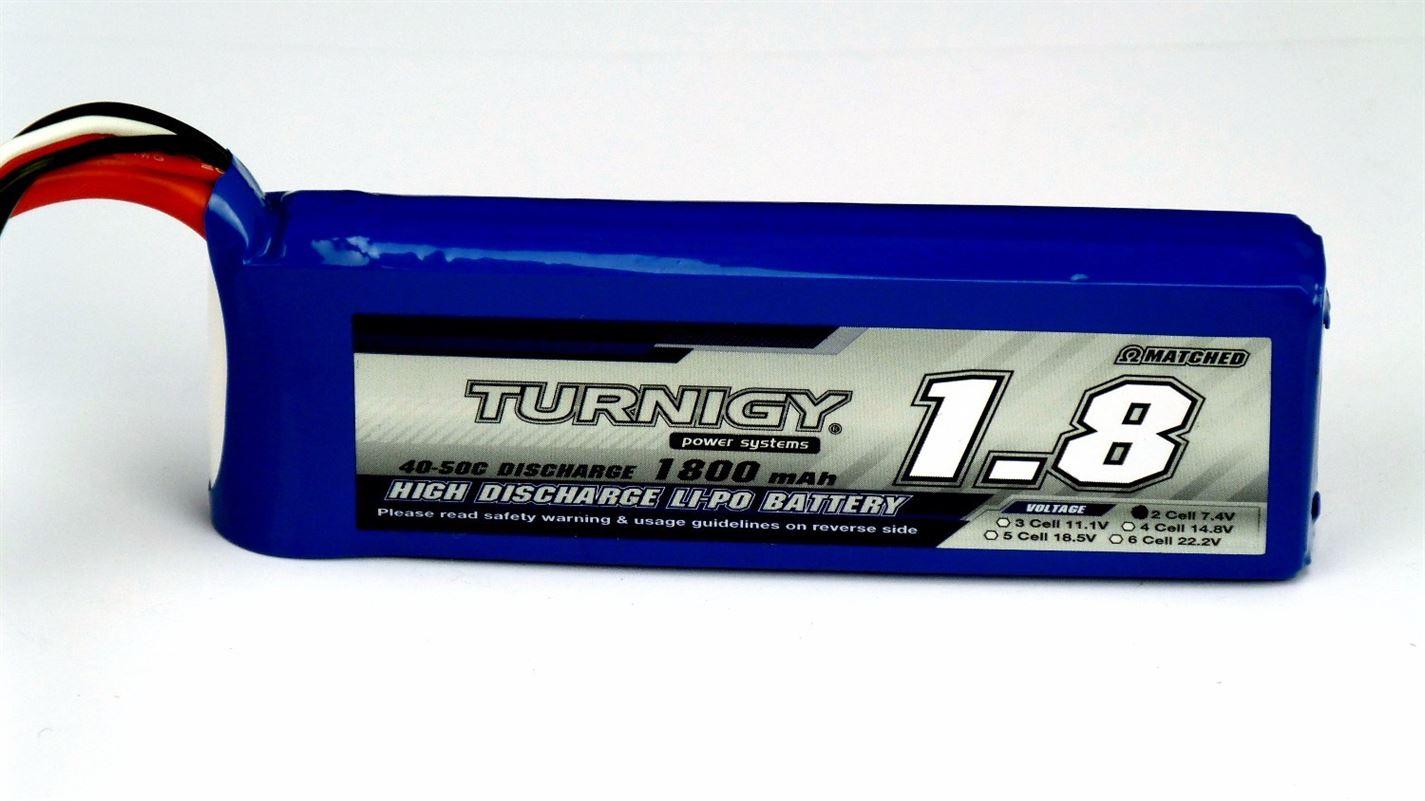 Turnigy 1800mAh 2S 40C Lipo Battery Pack - UK Seller NP