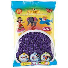 Bag of 1000 hama beads purple