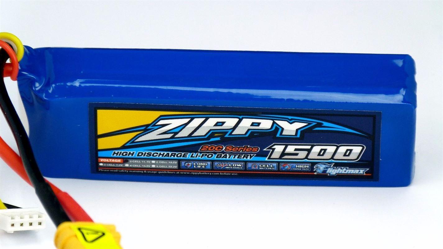 Zippy Flightmax 1500mAh 3S 20C Lipo Battery Pack - UK Seller NP