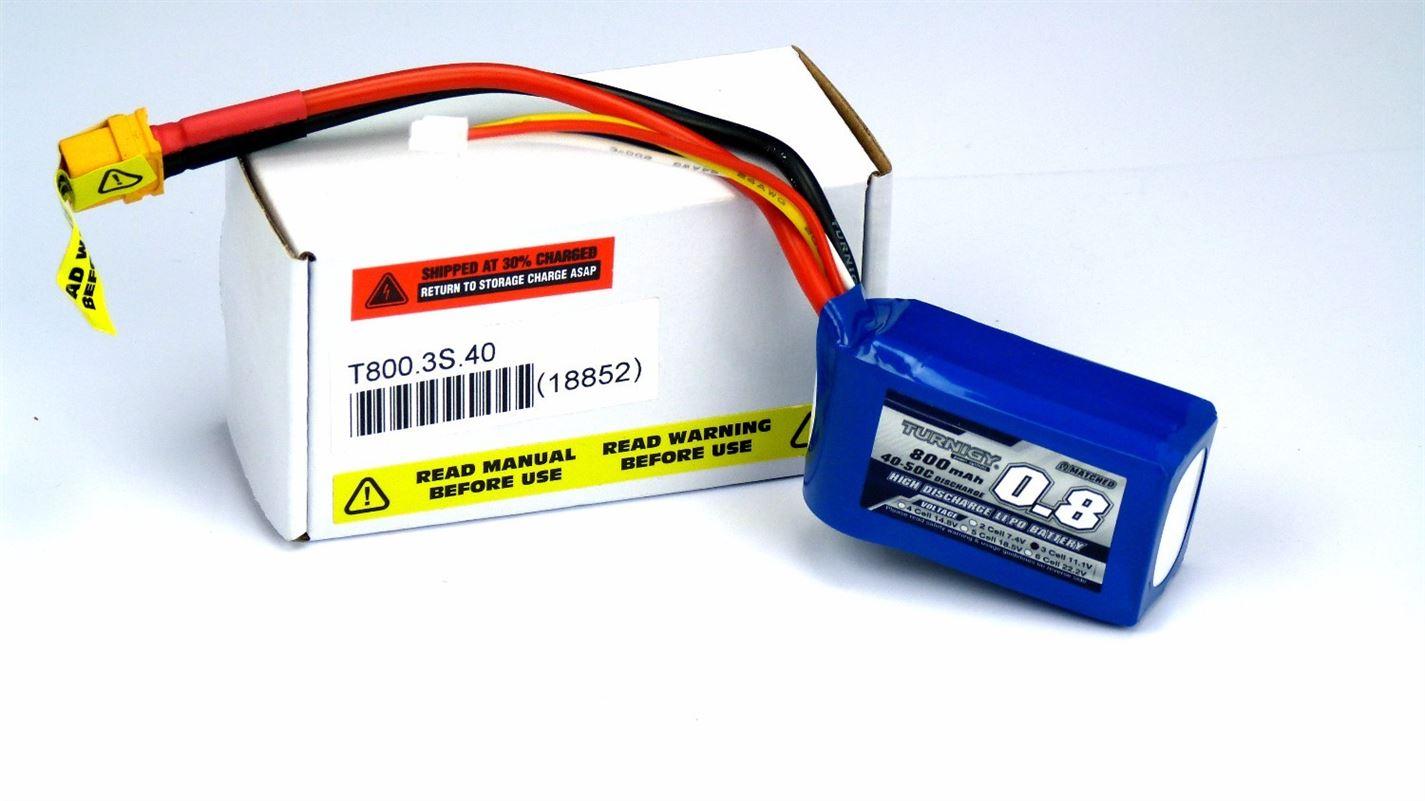 Turnigy 800mAh 3S 40C Lipo Battery Pack - UK Seller
