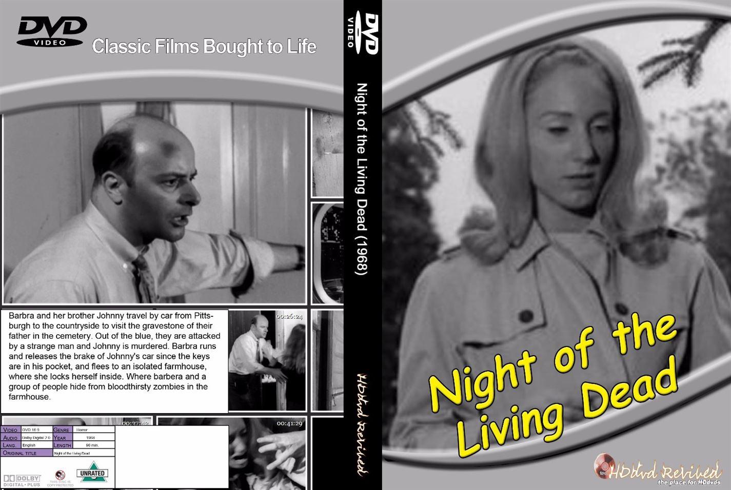 Night Of The Living Dead (1968) - DVD - (HDDVD-Revived) - NEW - UK SELLER