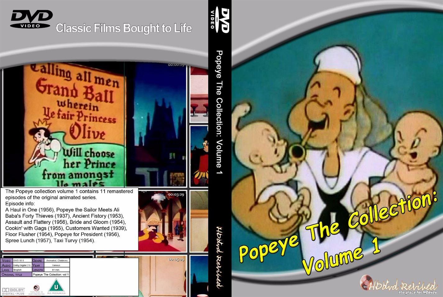 Popeye The Collection: Volume 1 (1960) - DVD - (HDDVD-Revived) - NEW