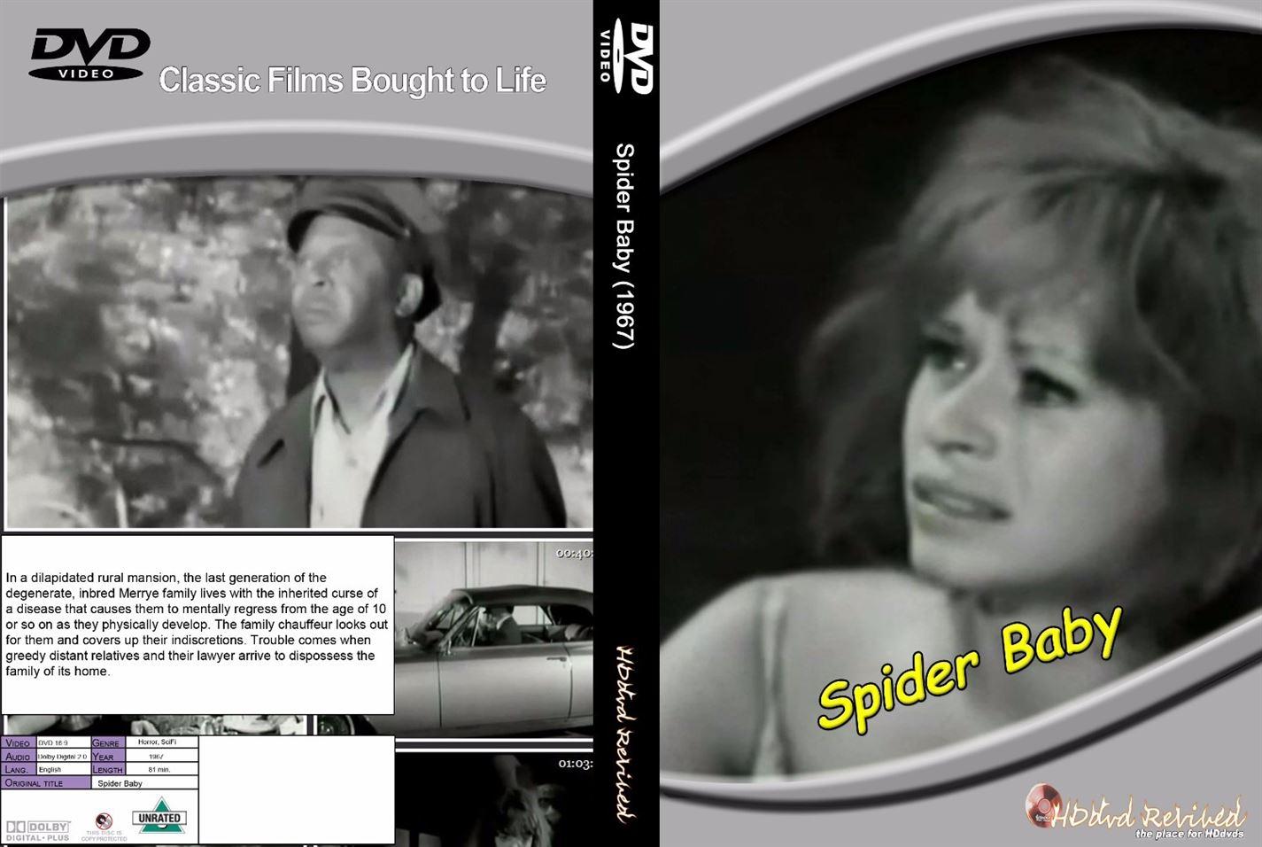 Spider Baby (1967) - DVD - (HDDVD-Revived) - NEW