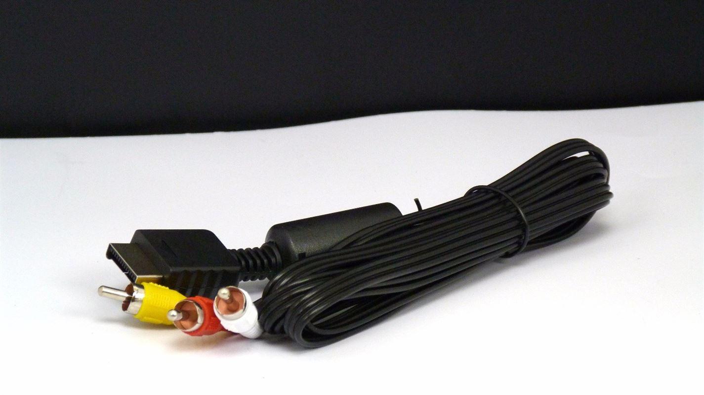 Audio Video AV Cable to 3 RCA TV Lead for Sony PlayStation 2/3 System - UK Seller