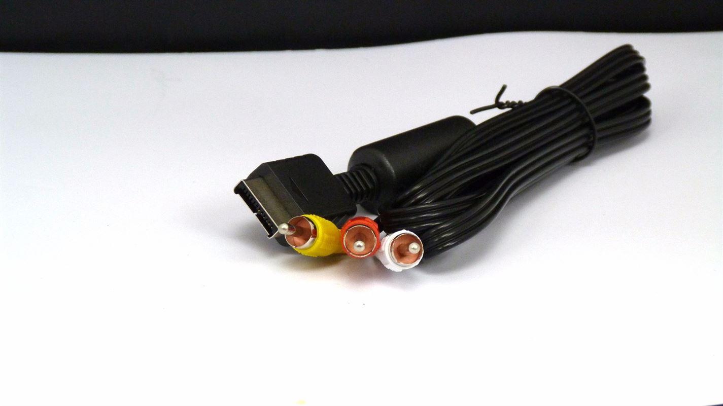 Audio Video AV Cable to 3 RCA TV Lead for Sony PlayStation 2/3 System - UK Seller