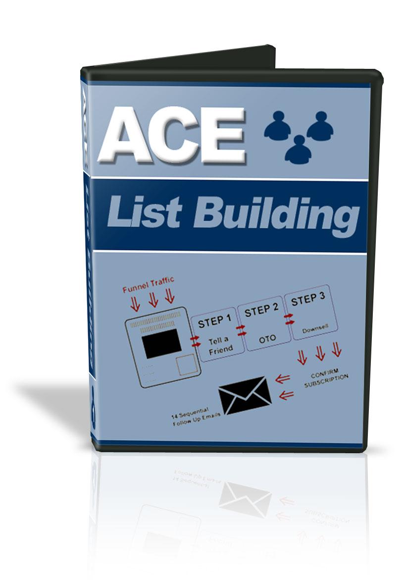Ace List Building - - PDF Ebook with Videos and Audiobook - Reseller Rights - Instant Download