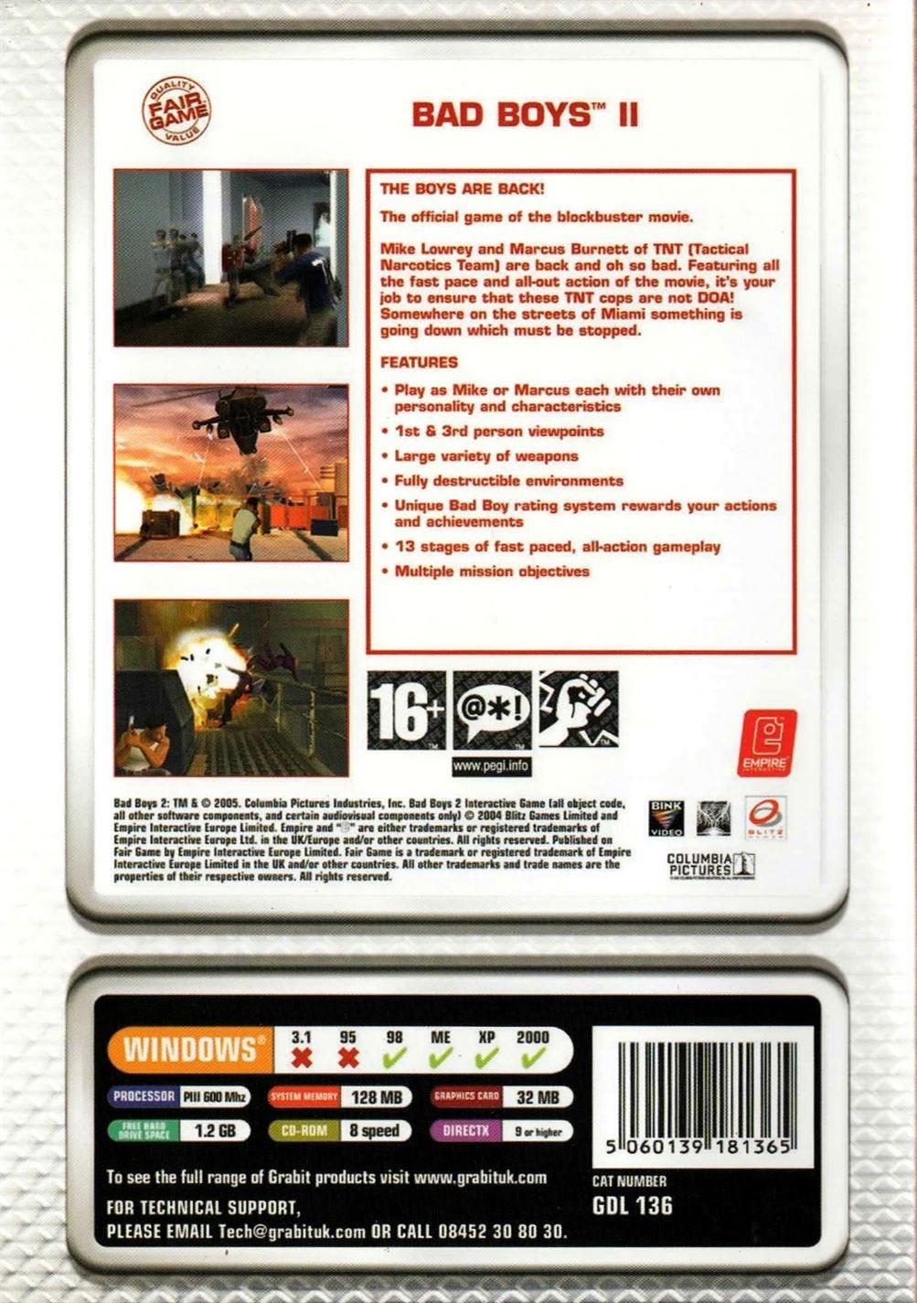 Bad Boys II (PC) - UK Seller