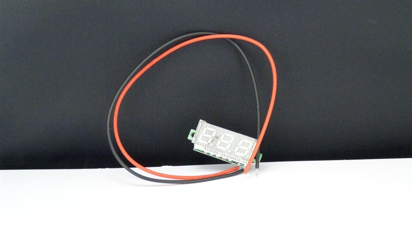 DC 3-30V 0.36 2 Wire LED Digital Panel Voltage Voltmeter Car Motor RED - UK Seller NP