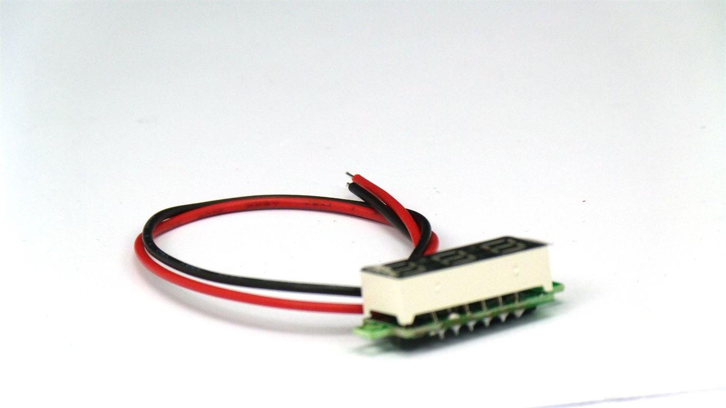 DC 3-30V 0.36 2 Wire LED Digital Panel Voltage Voltmeter Car Motor RED - UK Seller NP