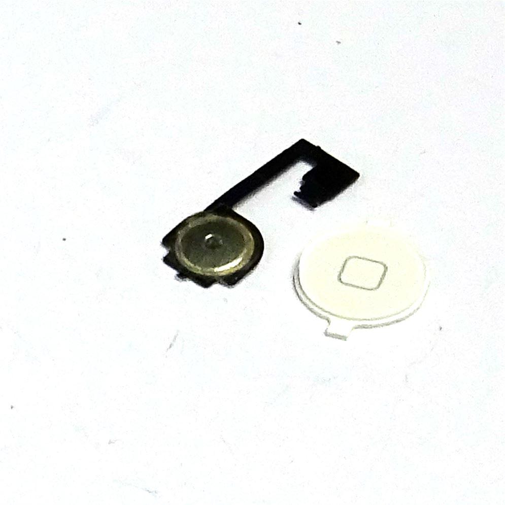 iPhone 4 and 4G Home Button with Flex Cable Assembly White Replacement Part - UK Seller