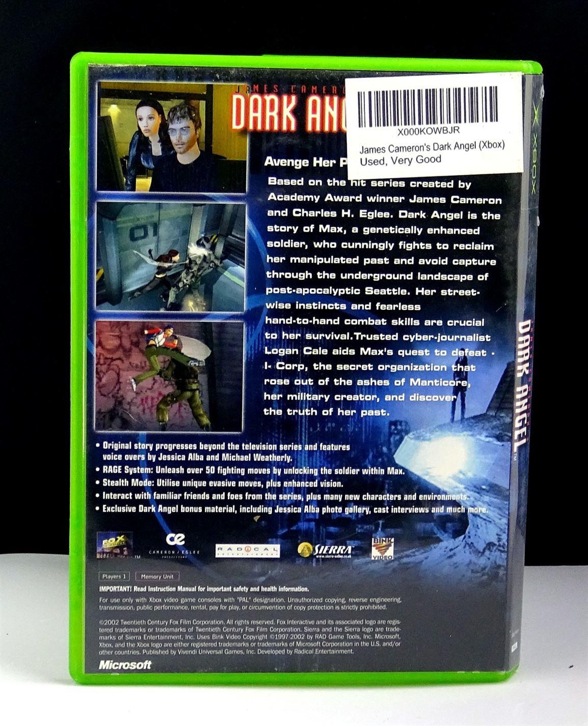 James Cameron Dark Angel (Xbox) - UK Seller