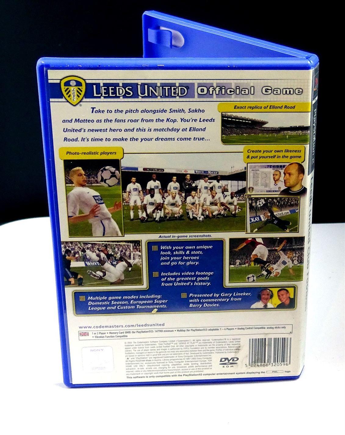 Leeds United Club Football 2003-04 PS2 (Playstation 2) - UK Seller