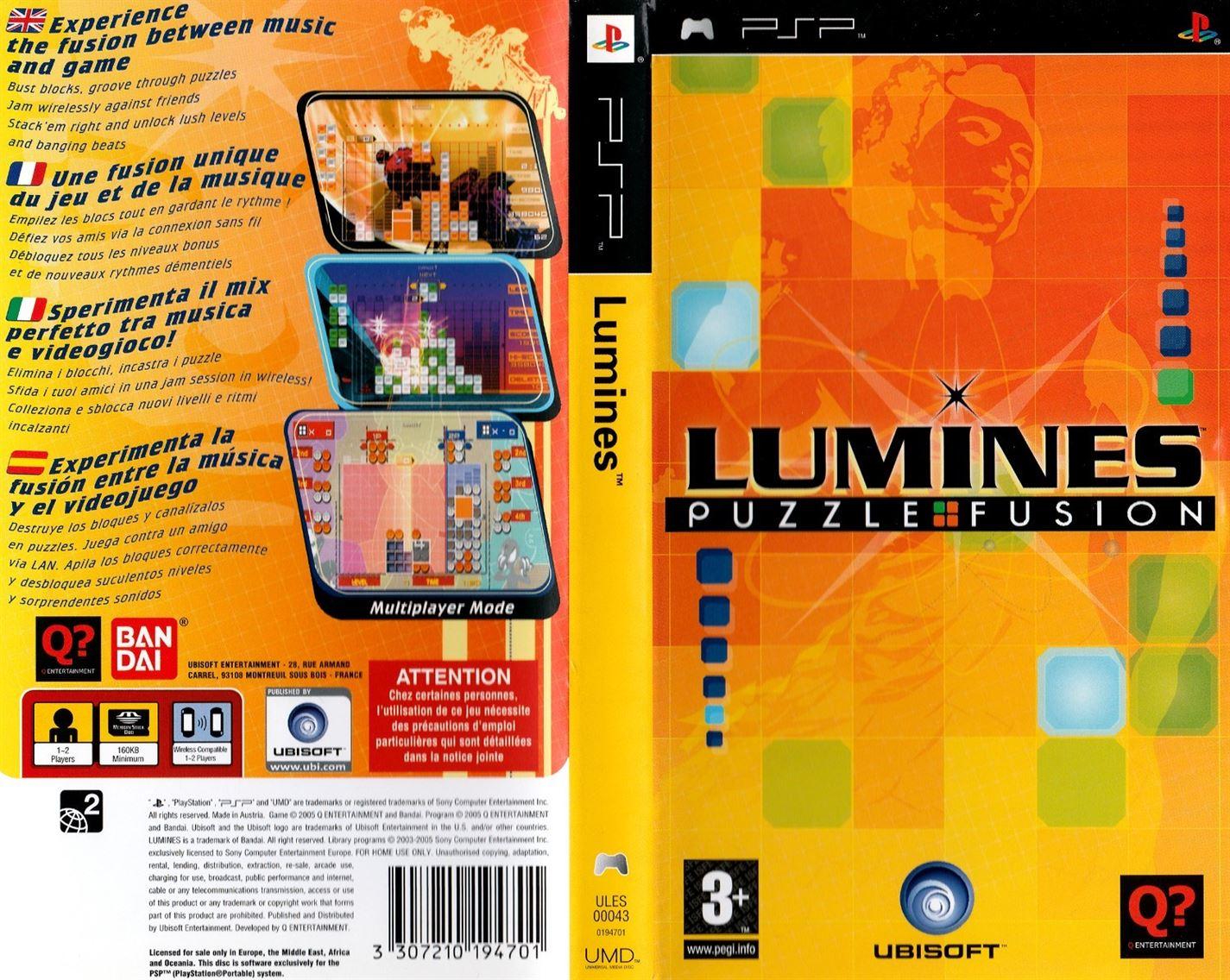 Lumines Puzzle Fusion (PSP) - UK Seller