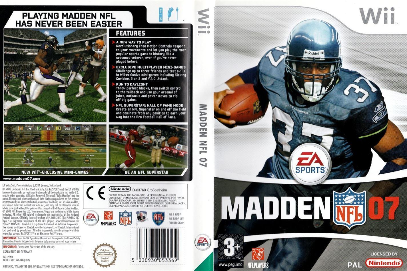 Madden NFL 07 Wii (Nintendo Wii) - UK Seller