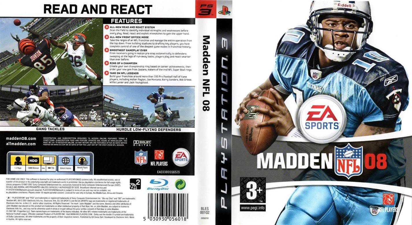 Madden NFL 08 PS3 (Playstation 3) - UK Seller 5030930056018