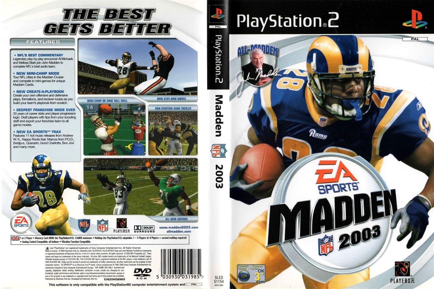 Madden NFL 2003 PS2 (Playstation 2) - UK Seller