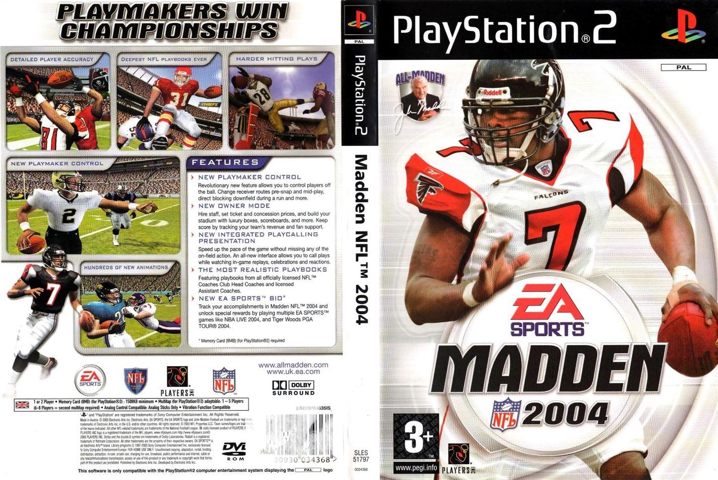 Madden NFL 2004 PS2 (Playstation 2) - UK Seller