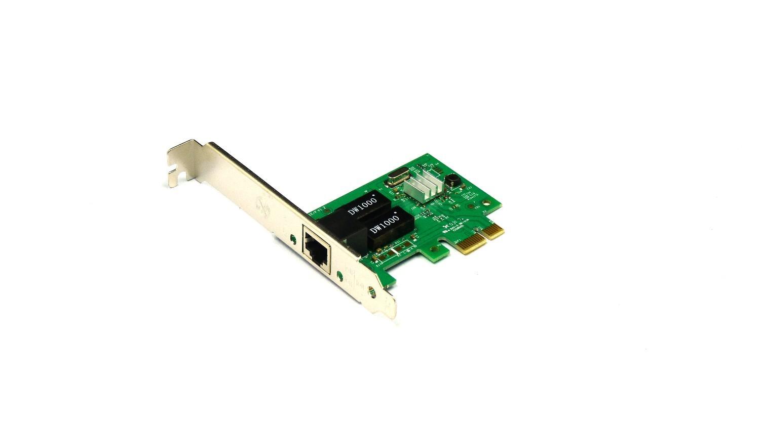 PCI-Express RJ45 Gigabit Ethernet Network Card 10/100/1000Mbps Low Profile - UK Seller NP