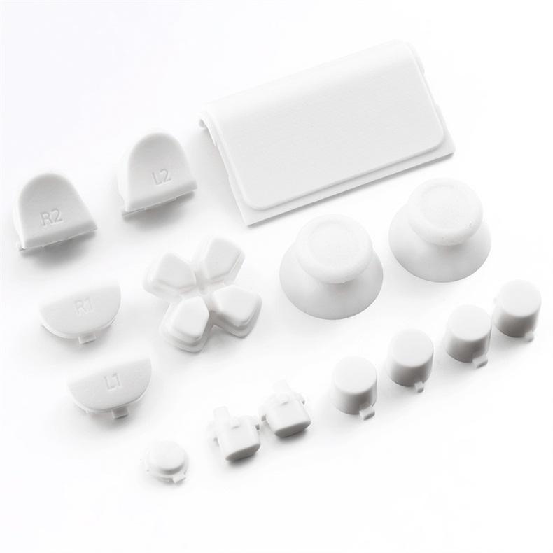 Replacement Buttons Custom Mod Kit For PS4 Controller White - UK Seller NP