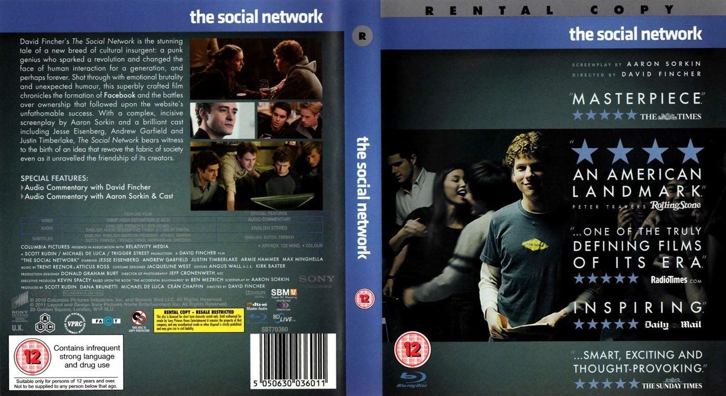 The Social Network (Blu-Ray) - UK Seller