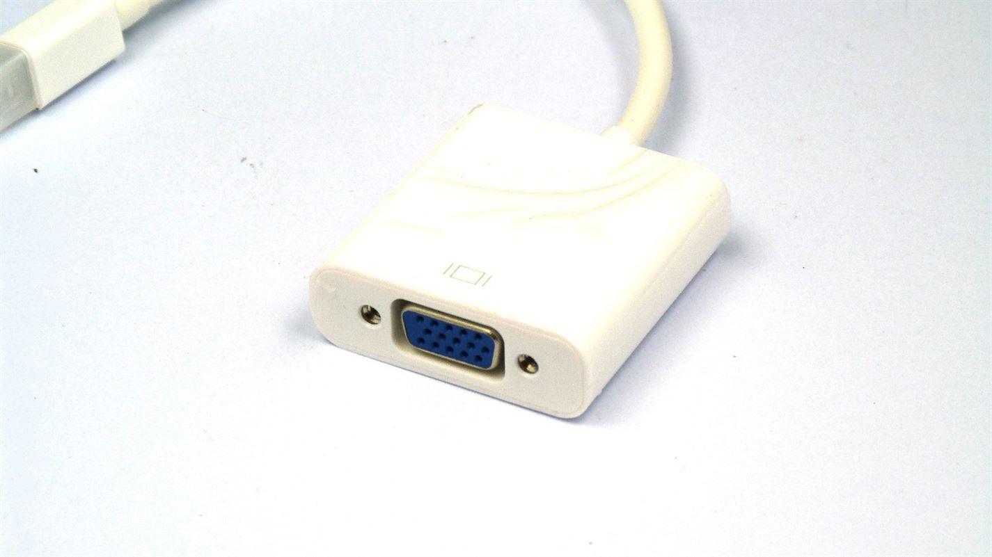 Thunderbolt Mini Display Port Display Port Mini DP To VGA Cable Adapter - UK Seller NP