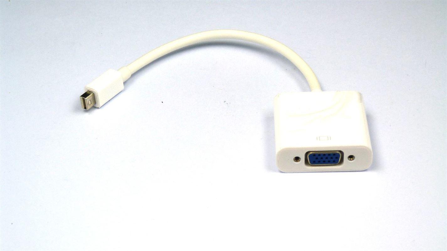 Thunderbolt Mini Display Port Display Port Mini DP To VGA Cable Adapter - UK Seller NP