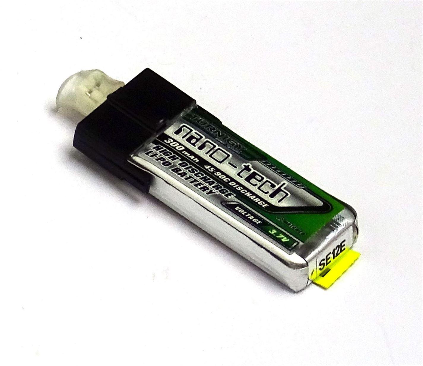 Turnigy Nano-Tech 300mah 1S 45C Lipo Battery (Suits FBL100 and Blade mCPx) - UK Seller