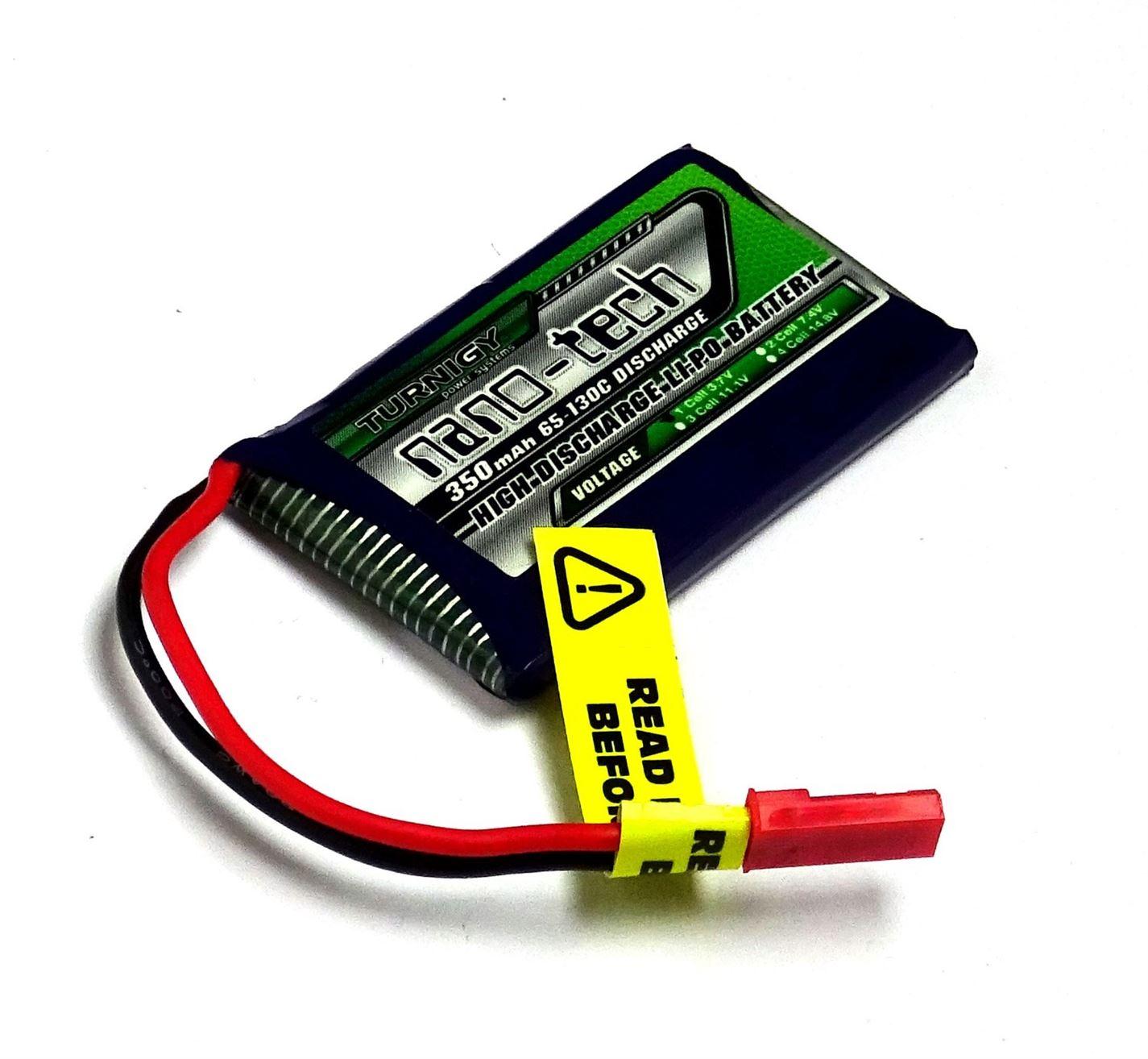 Turnigy Nano-Tech 350mah 1S 65-130C Lipo Battery Pack - UK Seller