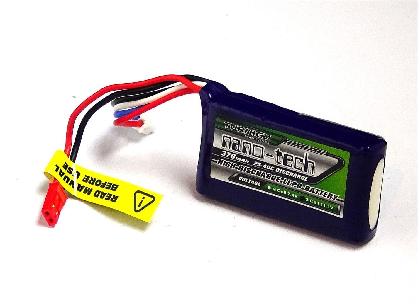 Turnigy Nano-Tech 370mah 3S 25-40C Lipo Pack Battery - UK Seller