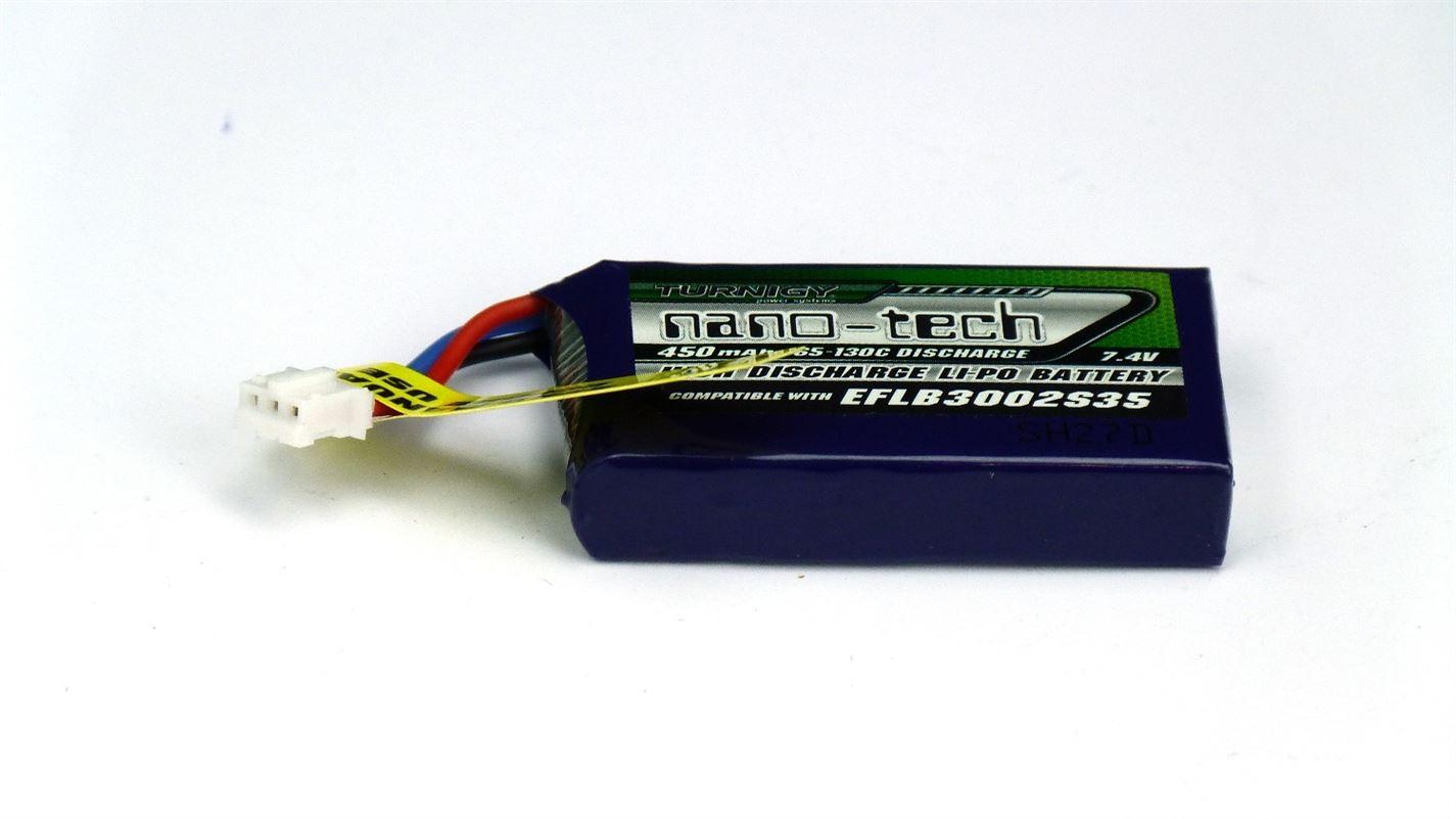 Turnigy Nano-Tech 450mAh 2S 65-130C Lipo Battery Pack - UK Seller NP