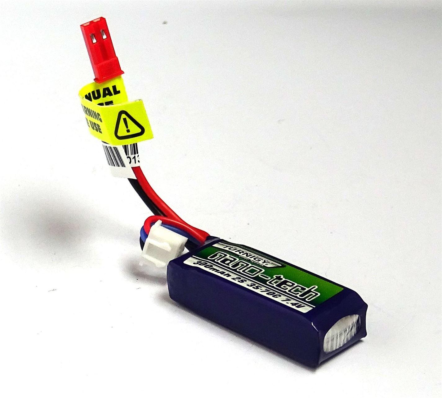 Turnigy Nano-Tech 300mah 2S 35-70C Lipo Battery Pack (22906) - UK Seller