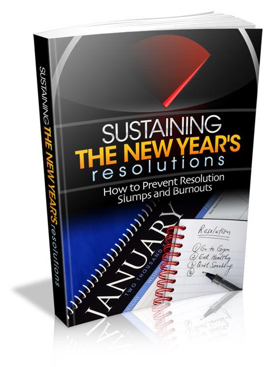 Sustaining New Years Resolutions - PDF Ebook - Digital Download - Master Resale Rights
