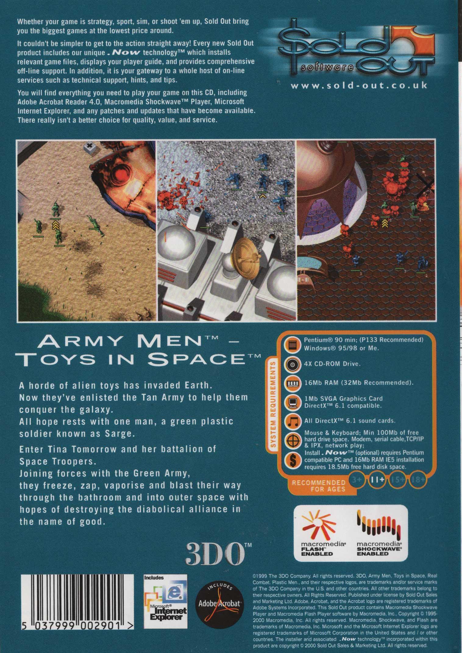 Army Men Toys In Space - Classic Windows PC Game