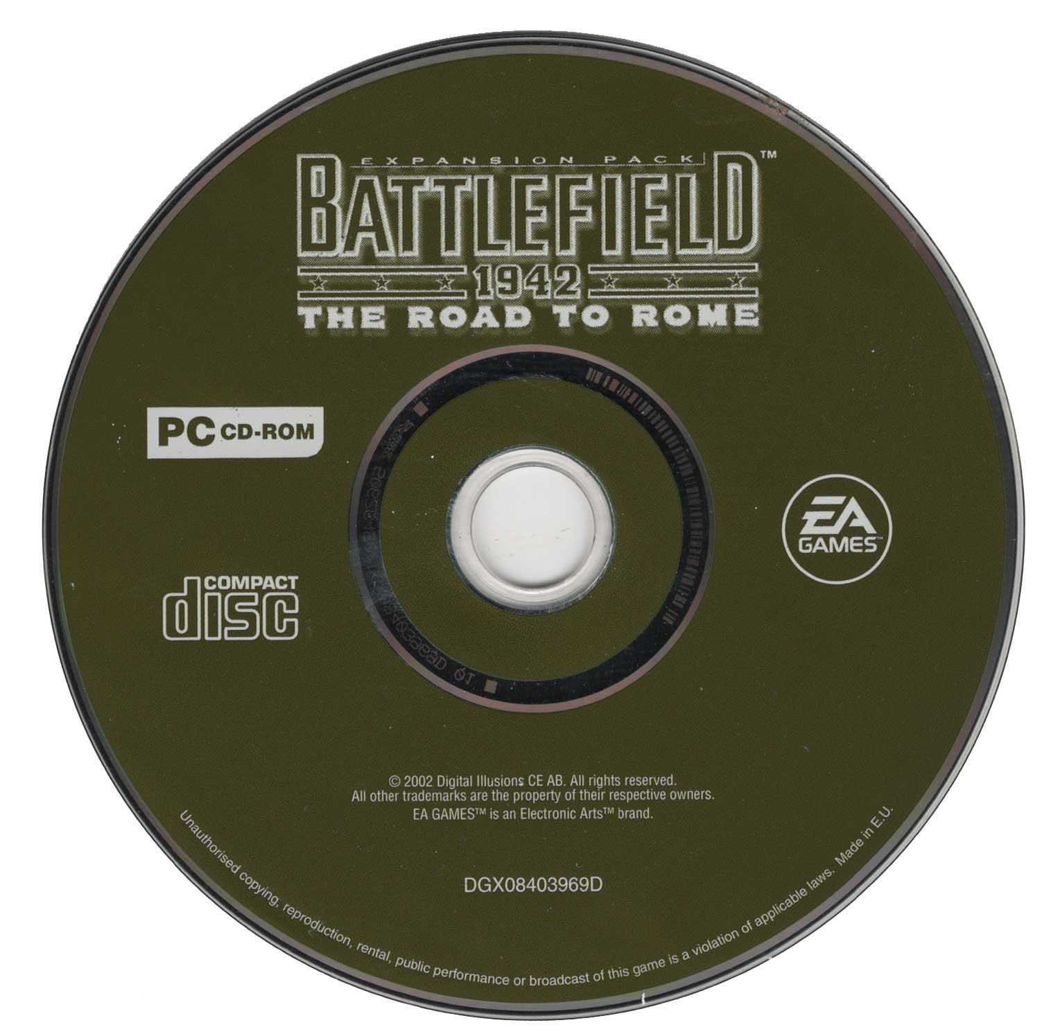 Expansion Pack Battlefield 1942 Road To Rome - Classic Windows PC Game