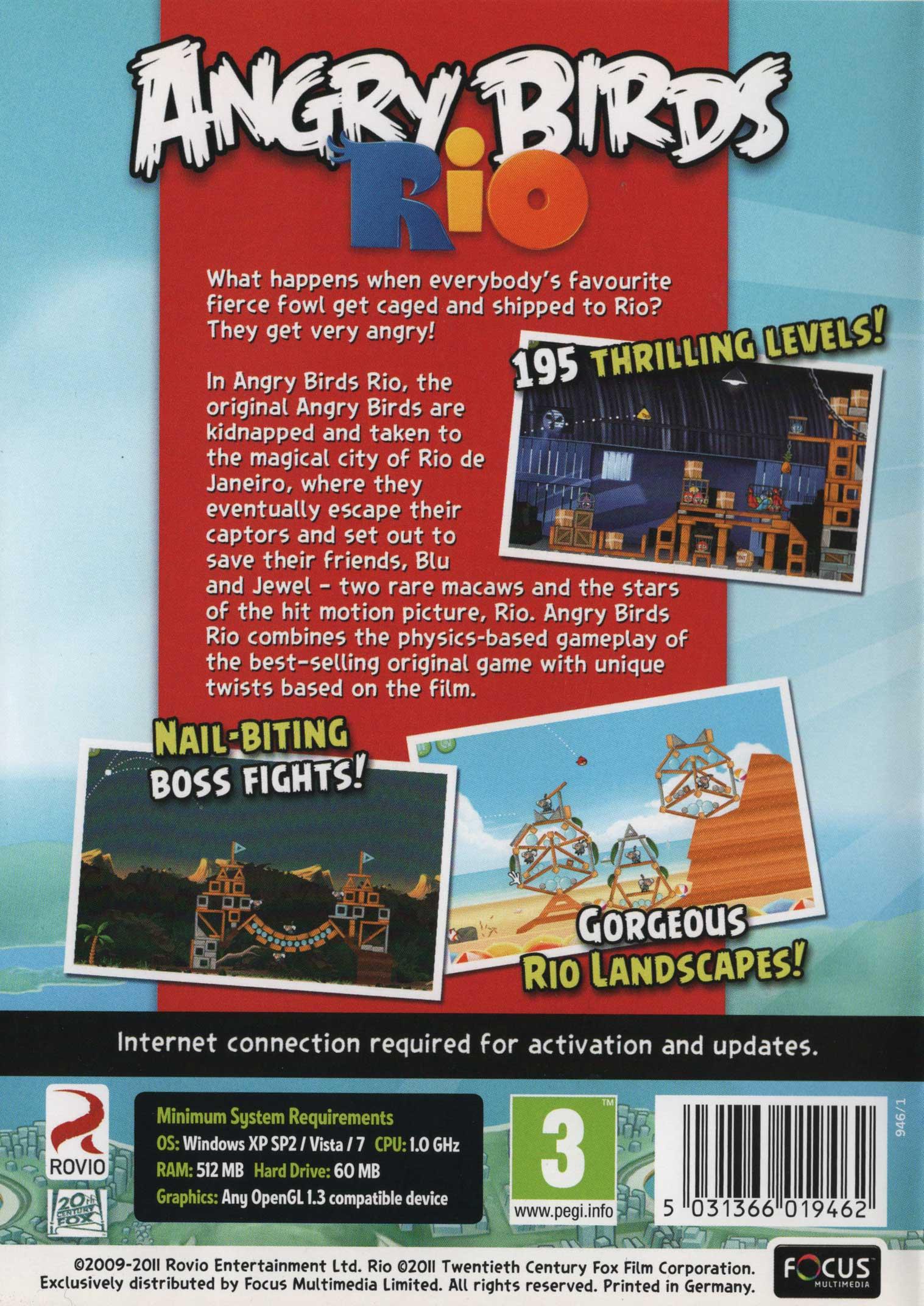 Angry Birds Rio - Classic Windows PC Game