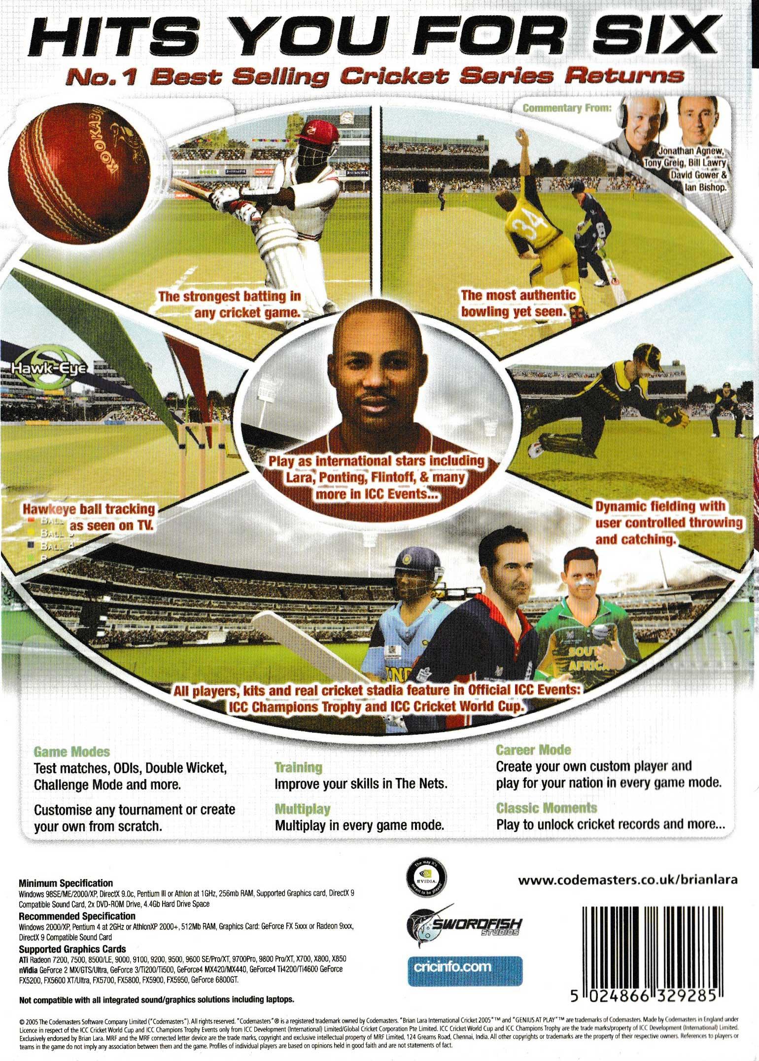 Brian Lara International Cricket 2005 