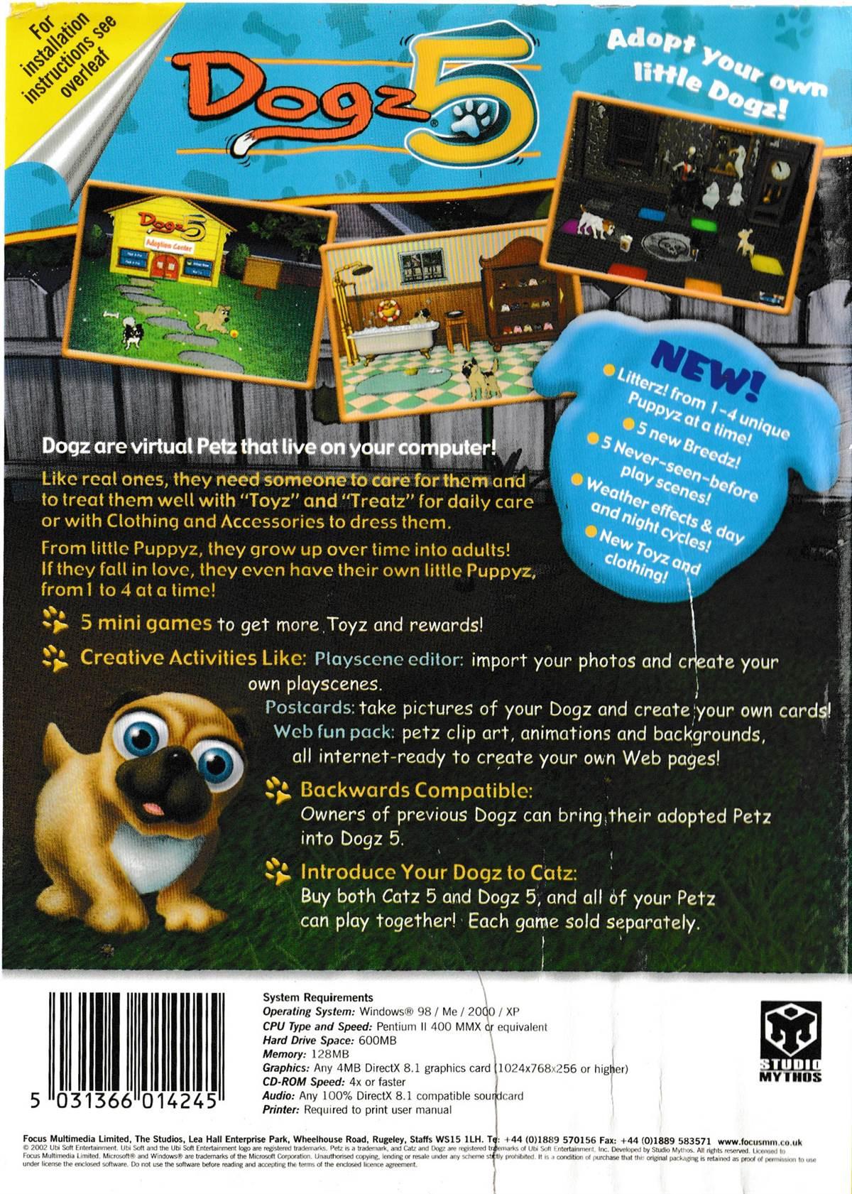 Dogz 5 - Classic Windows PC Game