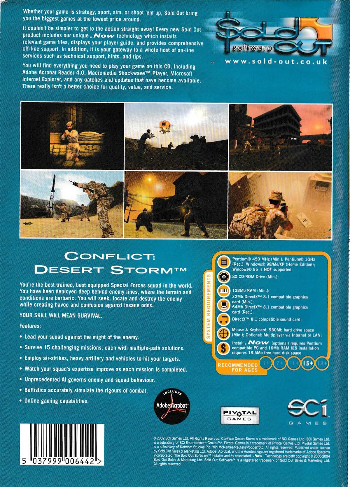 Conflict Desert Storm - Classic Windows PC Game