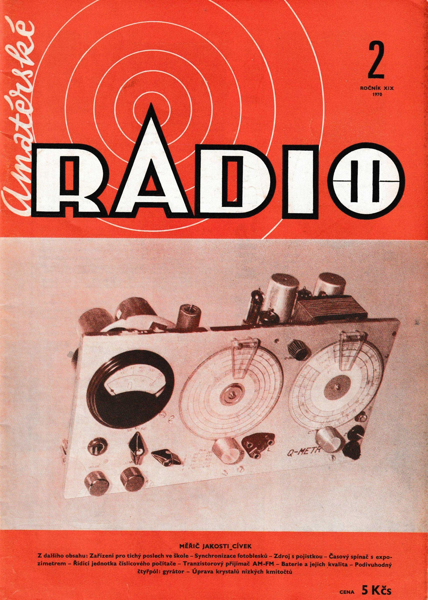 Amatérské Radio 2. Ročník XIX, Číslo 2 1970