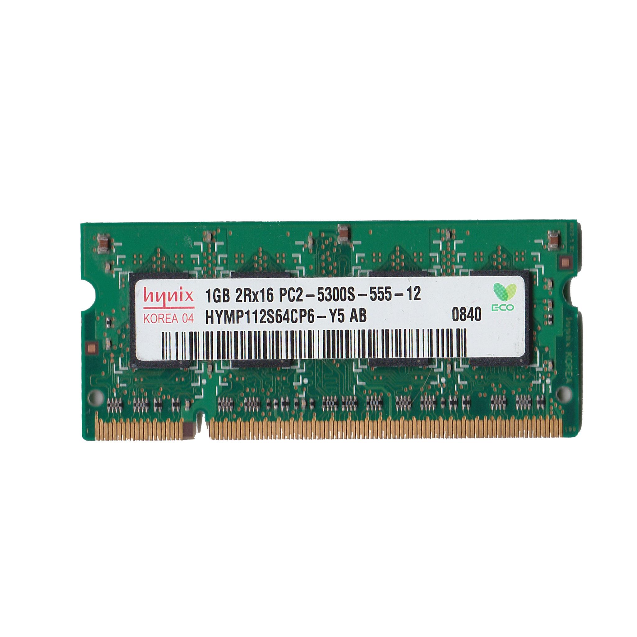 Untested Preowned HYNIX 2RX16 PC2-5300S-555-12 AB 1GB Laptop Memory Module - Performance and Value