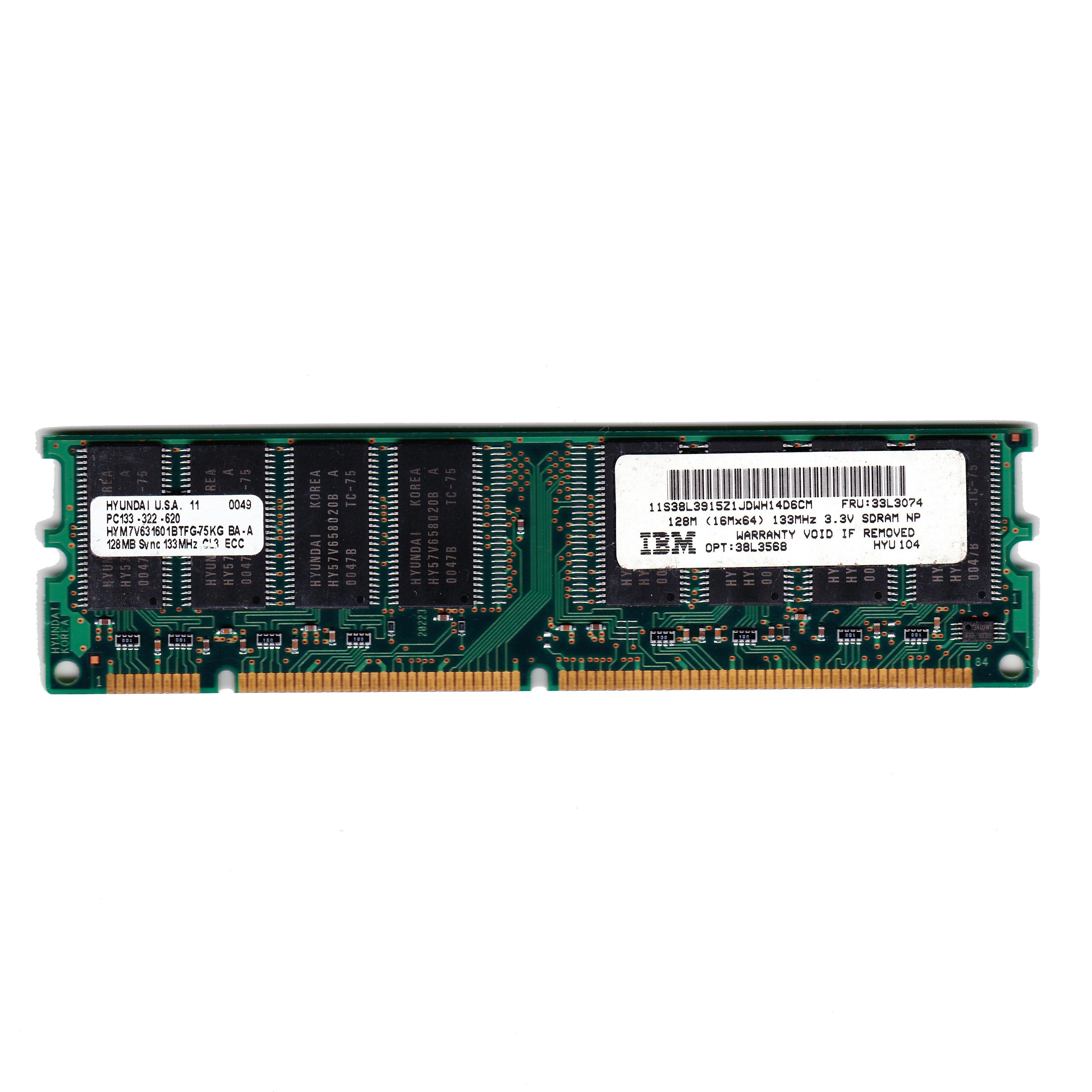 Untested IBM 128MB SDRAM PC133 16Mx6 - Great Value!
